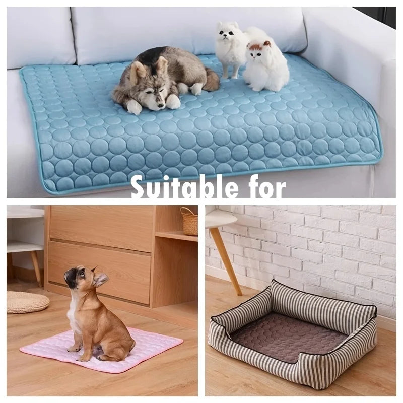 Dog Cooling Mat — Pressure-Activated Pet Cooling Pad for Summer