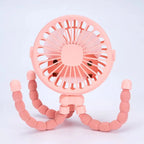 Flexible Octopus Stroller Fan — Clip-On USB Fan for Strollers, Cribs & Car Seats