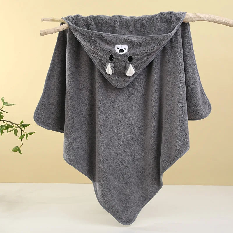 Baby Hooded Bath Towel — Soft, Ultra-Absorbent Newborn Towel