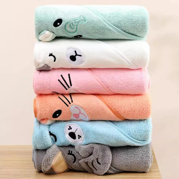 Baby Hooded Bath Towel — Soft, Ultra-Absorbent Newborn Towel
