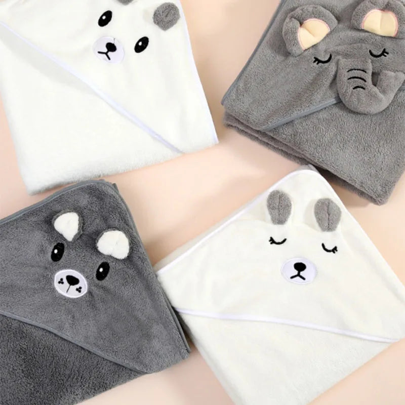 Baby Hooded Bath Towel — Soft, Ultra-Absorbent Newborn Towel