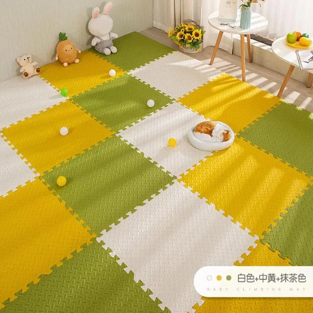 Foam Baby Play Mat — 16-Piece Interlocking Puzzle Floor Mat