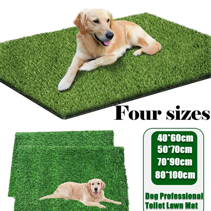 Washable Grass Pee Pad — Reusable Potty Training Mat with Non-Slip Base