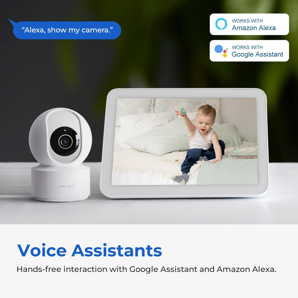 Smart Baby Monitor Camera — 360° Pan/Tilt, Night Vision & 2-Way Audio