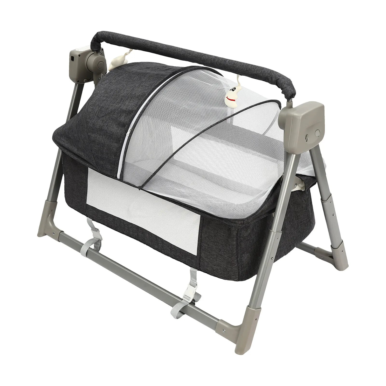 Electric Baby Swing & Rocking Bassinet — Portable Soothing Cradle with Bluetooth