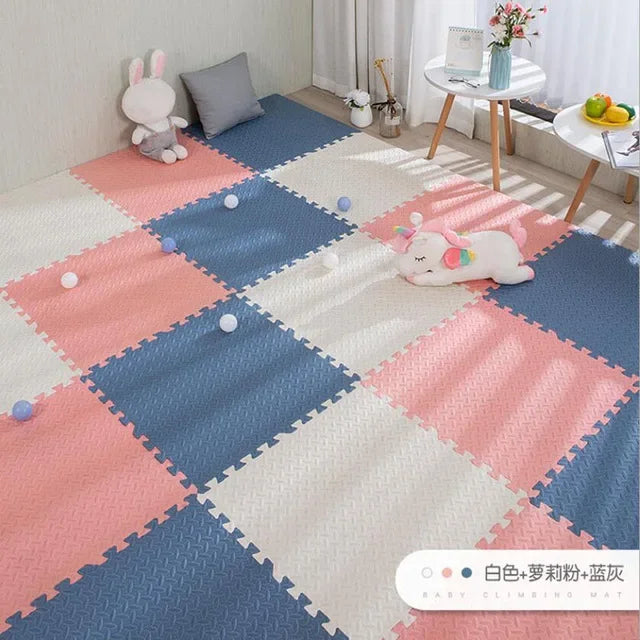 Foam Baby Play Mat — 16-Piece Interlocking Puzzle Floor Mat