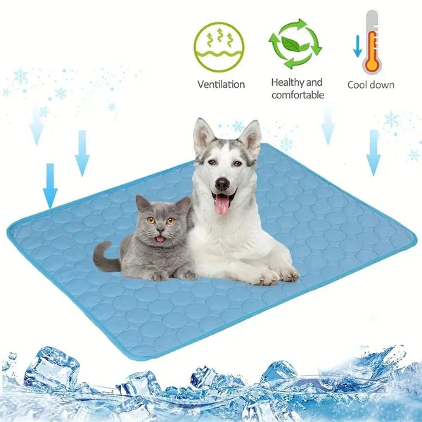Dog Cooling Mat — Pressure-Activated Pet Cooling Pad for Summer