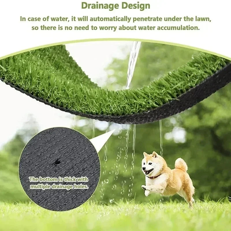 Washable Grass Pee Pad — Reusable Potty Training Mat with Non-Slip Base
