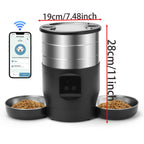 Automatic Smart Pet Feeder — 4.5L App-Controlled Food Dispenser for Cats & Dogs