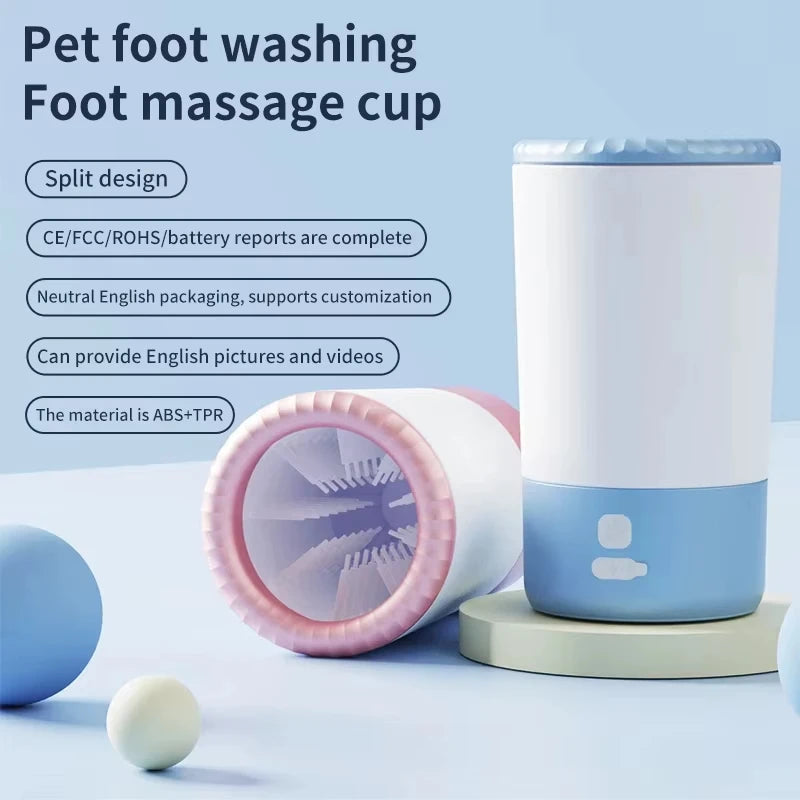 Electric Dog Paw Cleaner — Portable Automatic Paw Washer Cup