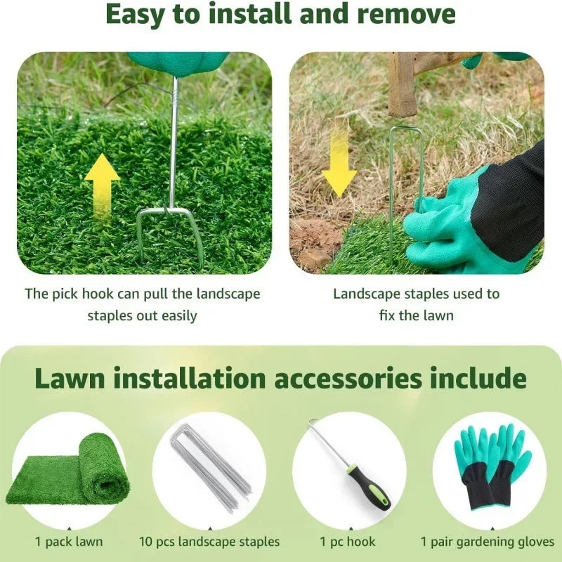 Washable Grass Pee Pad — Reusable Potty Training Mat with Non-Slip Base