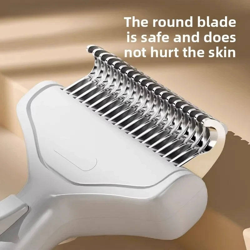 Self-Cleaning Pet Dematting Comb — One-Click Hair Release for Cats & Dogs