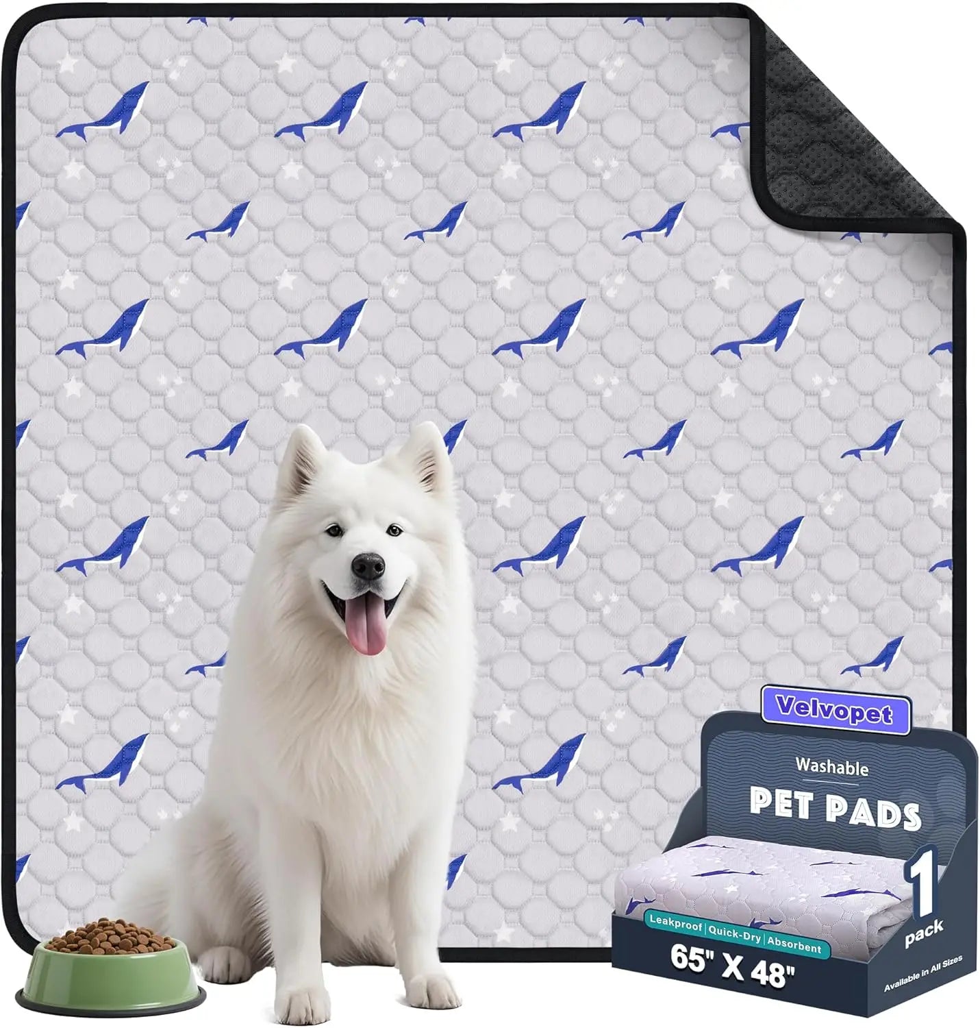 Washable Dog Pee Pads (2-Pack) — Super-Absorbent, Leakproof Training Pads