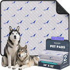 Washable Dog Pee Pads (2-Pack) — Super-Absorbent, Leakproof Training Pads