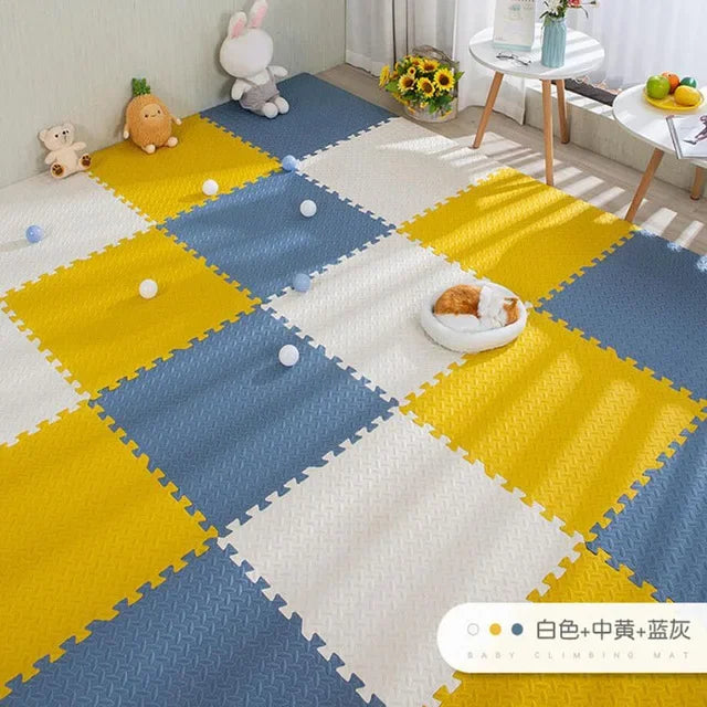 Foam Baby Play Mat — 16-Piece Interlocking Puzzle Floor Mat