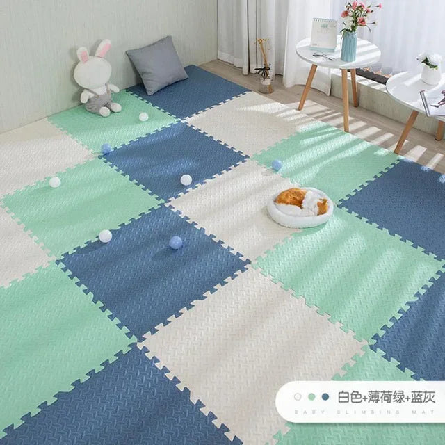 Foam Baby Play Mat — 16-Piece Interlocking Puzzle Floor Mat