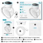 Wearable Electric Breast Pump — Hands-Free, Quiet (4 Modes, 12 Levels)