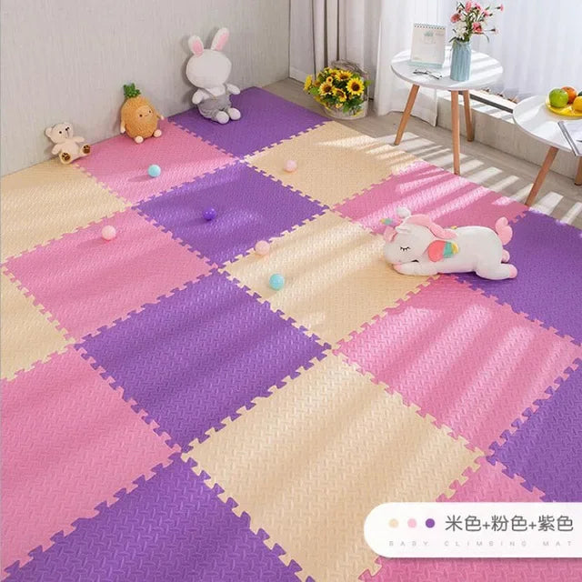 Foam Baby Play Mat — 16-Piece Interlocking Puzzle Floor Mat