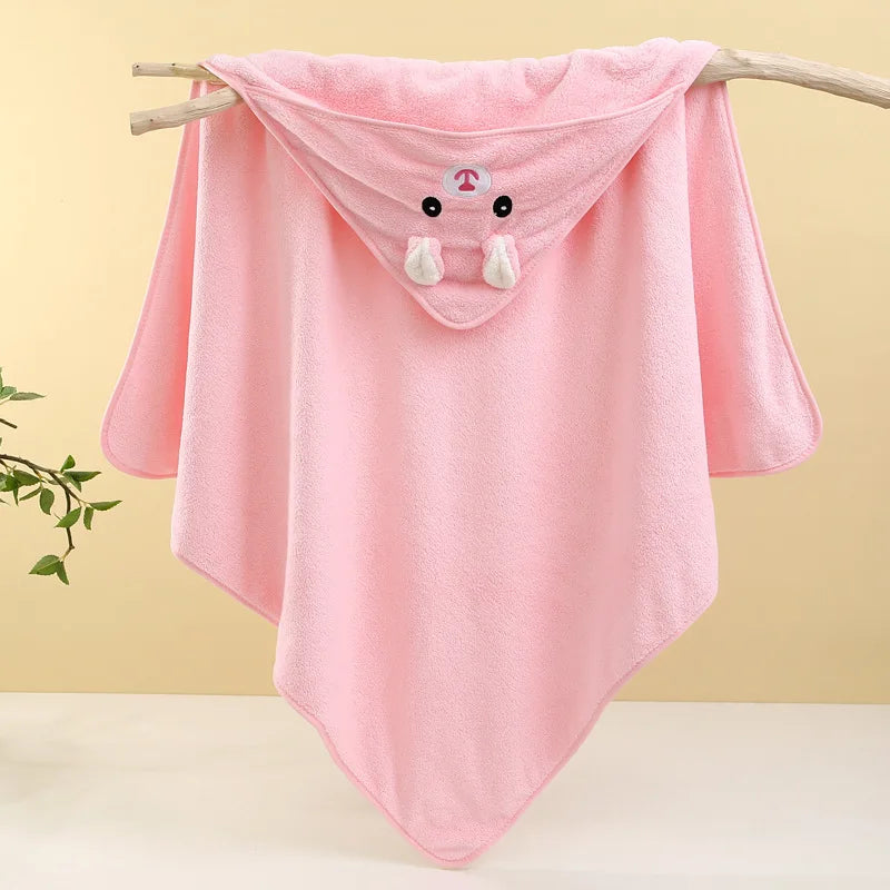 Baby Hooded Bath Towel — Soft, Ultra-Absorbent Newborn Towel