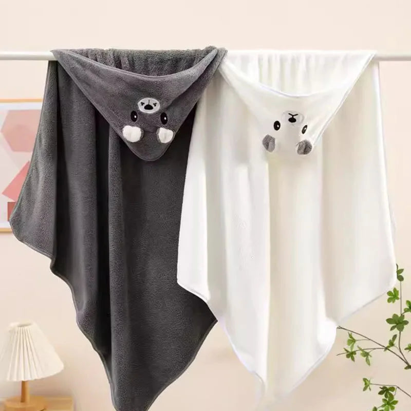 Baby Hooded Bath Towel — Soft, Ultra-Absorbent Newborn Towel