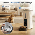 WiFi Automatic Cat Feeder — 4L Programmable Food Dispenser with App