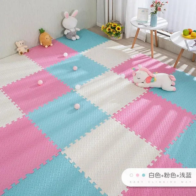 Foam Baby Play Mat — 16-Piece Interlocking Puzzle Floor Mat