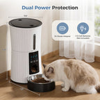 WiFi Automatic Cat Feeder — 4L Programmable Food Dispenser with App