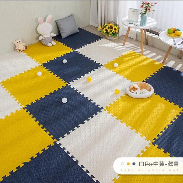 Foam Baby Play Mat — 16-Piece Interlocking Puzzle Floor Mat