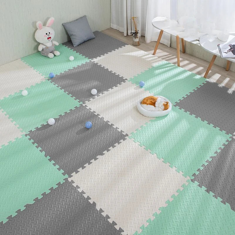 Foam Baby Play Mat — 16-Piece Interlocking Puzzle Floor Mat