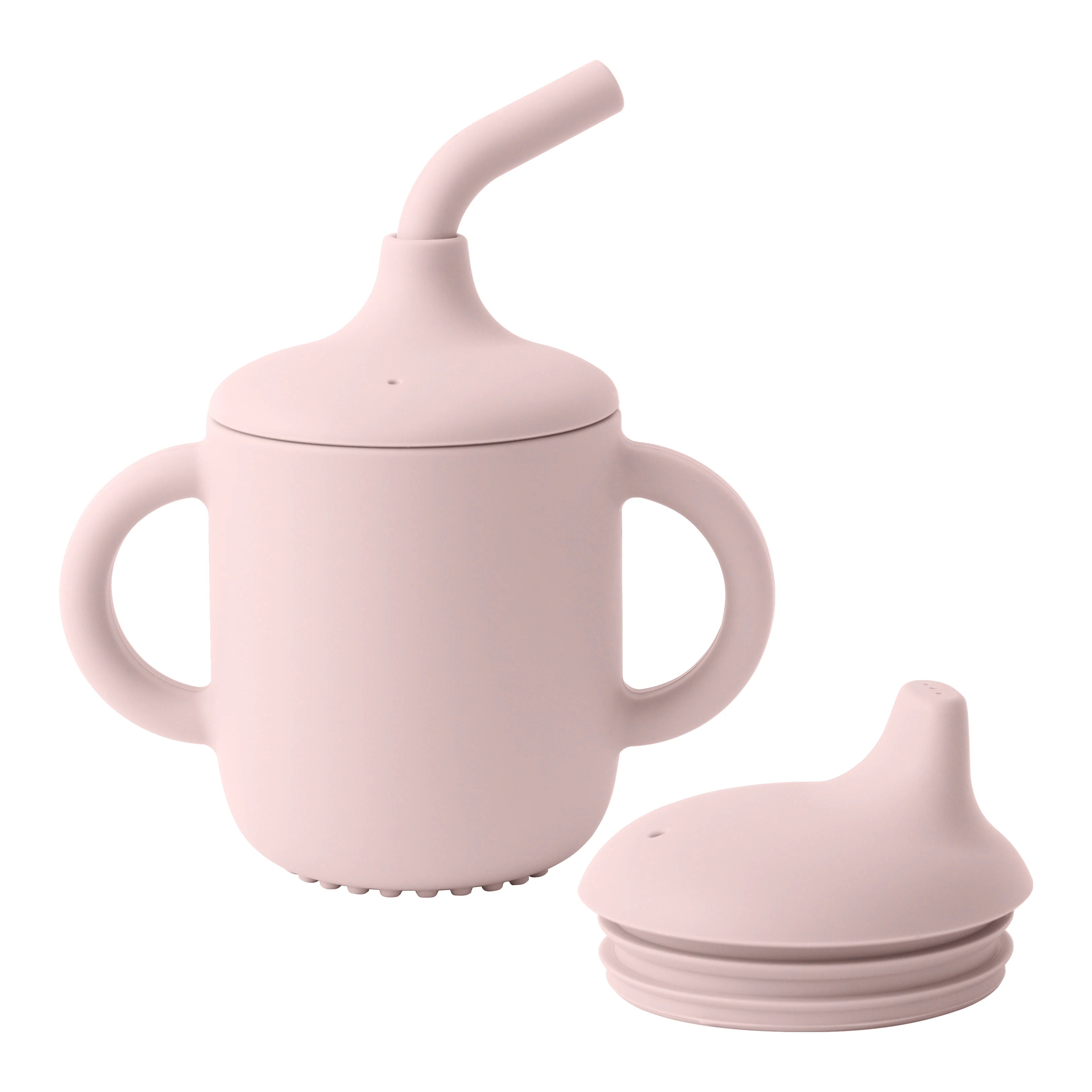 3-in-1 Baby Training Cup — Silicone Sippy, Straw & Snack Cup (BPA-Free)