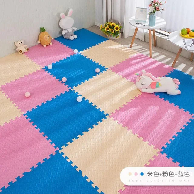 Foam Baby Play Mat — 16-Piece Interlocking Puzzle Floor Mat