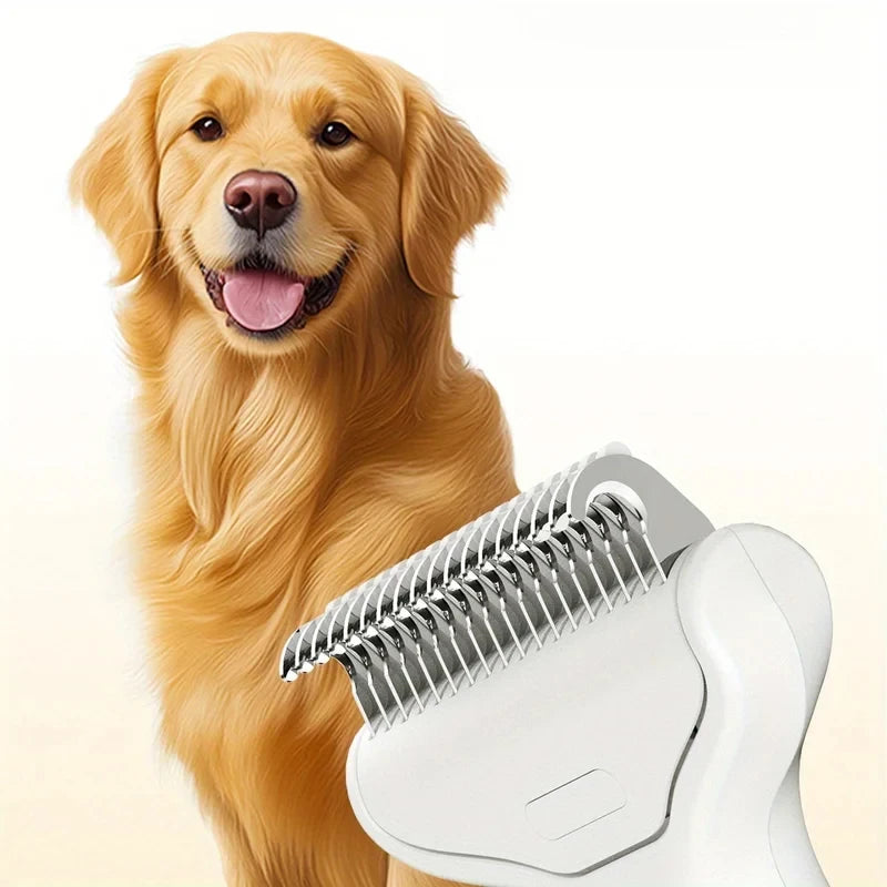 Self-Cleaning Pet Dematting Comb — One-Click Hair Release for Cats & Dogs