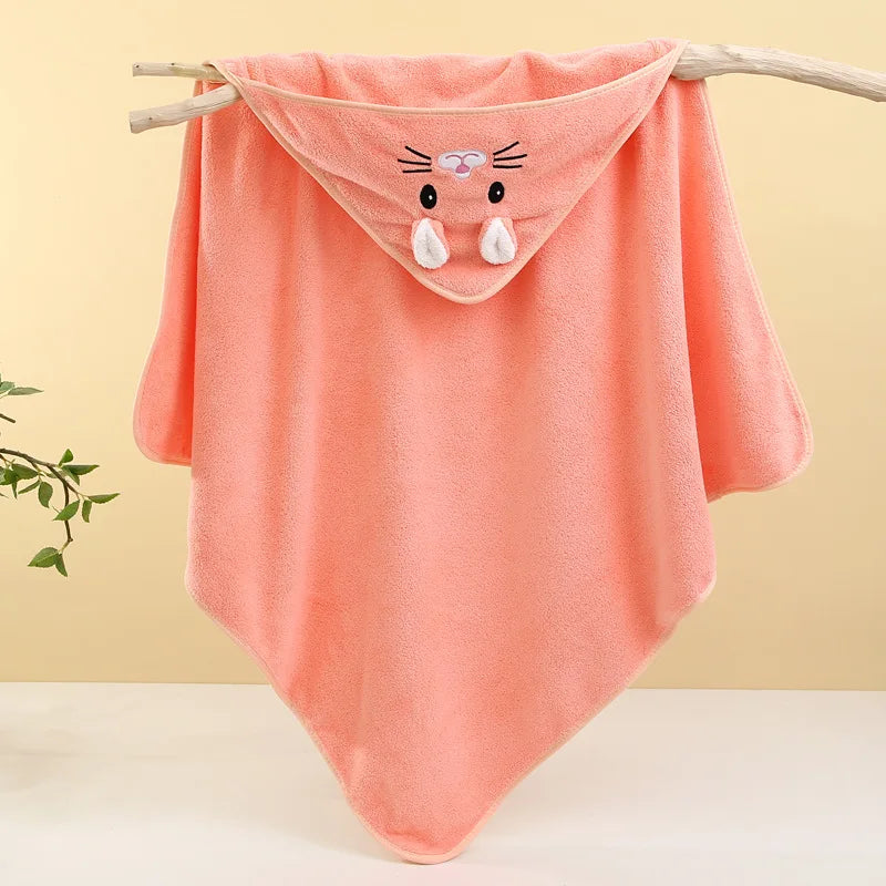 Baby Hooded Bath Towel — Soft, Ultra-Absorbent Newborn Towel