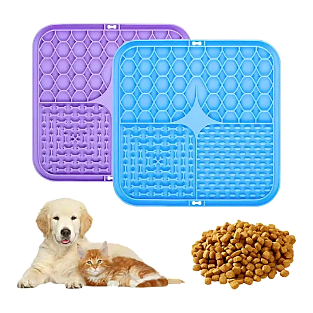 Silicone Lick Mat — Slow Feeder & Bath-Time Distraction for Dogs & Cats