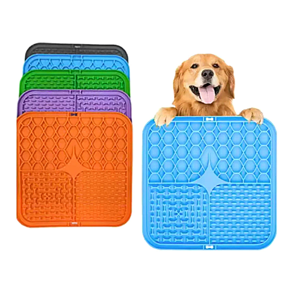 Silicone Lick Mat — Slow Feeder & Bath-Time Distraction for Dogs & Cats