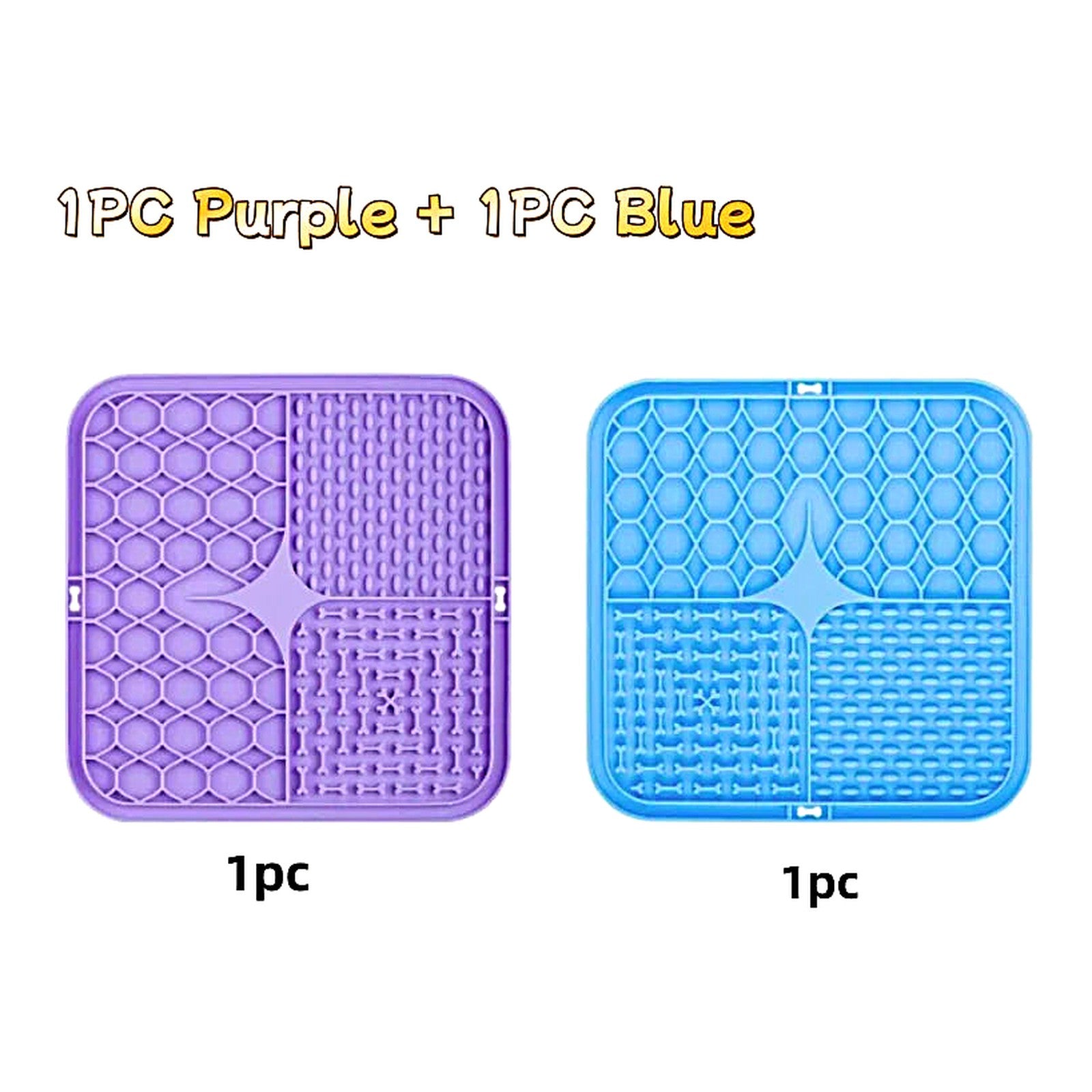 Silicone Lick Mat — Slow Feeder & Bath-Time Distraction for Dogs & Cats